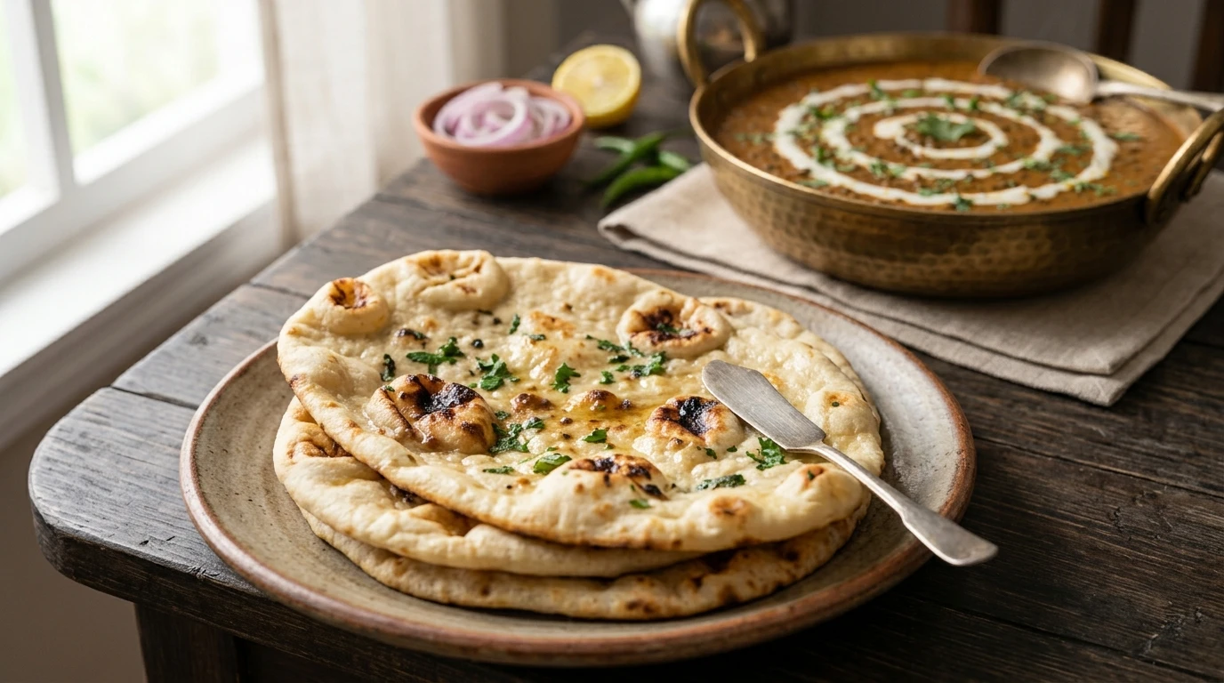 fluffy Indian flatbread