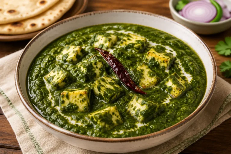 Palak Paneer Recipe Indian Spinach Paneer Curry