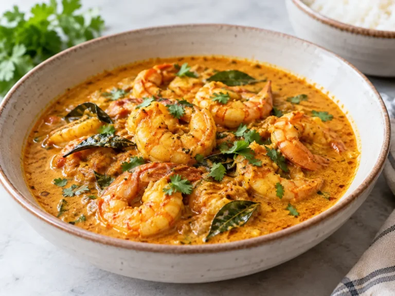 Prawn Curry Recipe (Indian Coconut Shrimp Curry)
