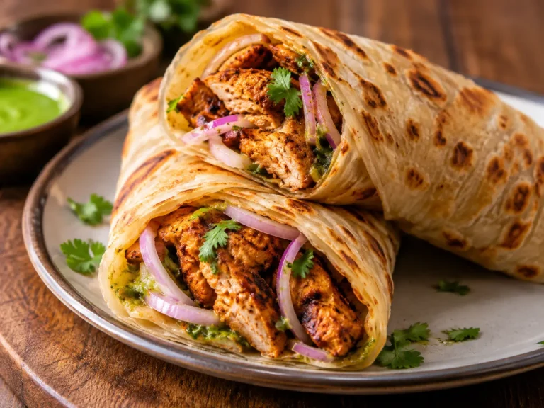 Chicken Kathi Roll Recipe