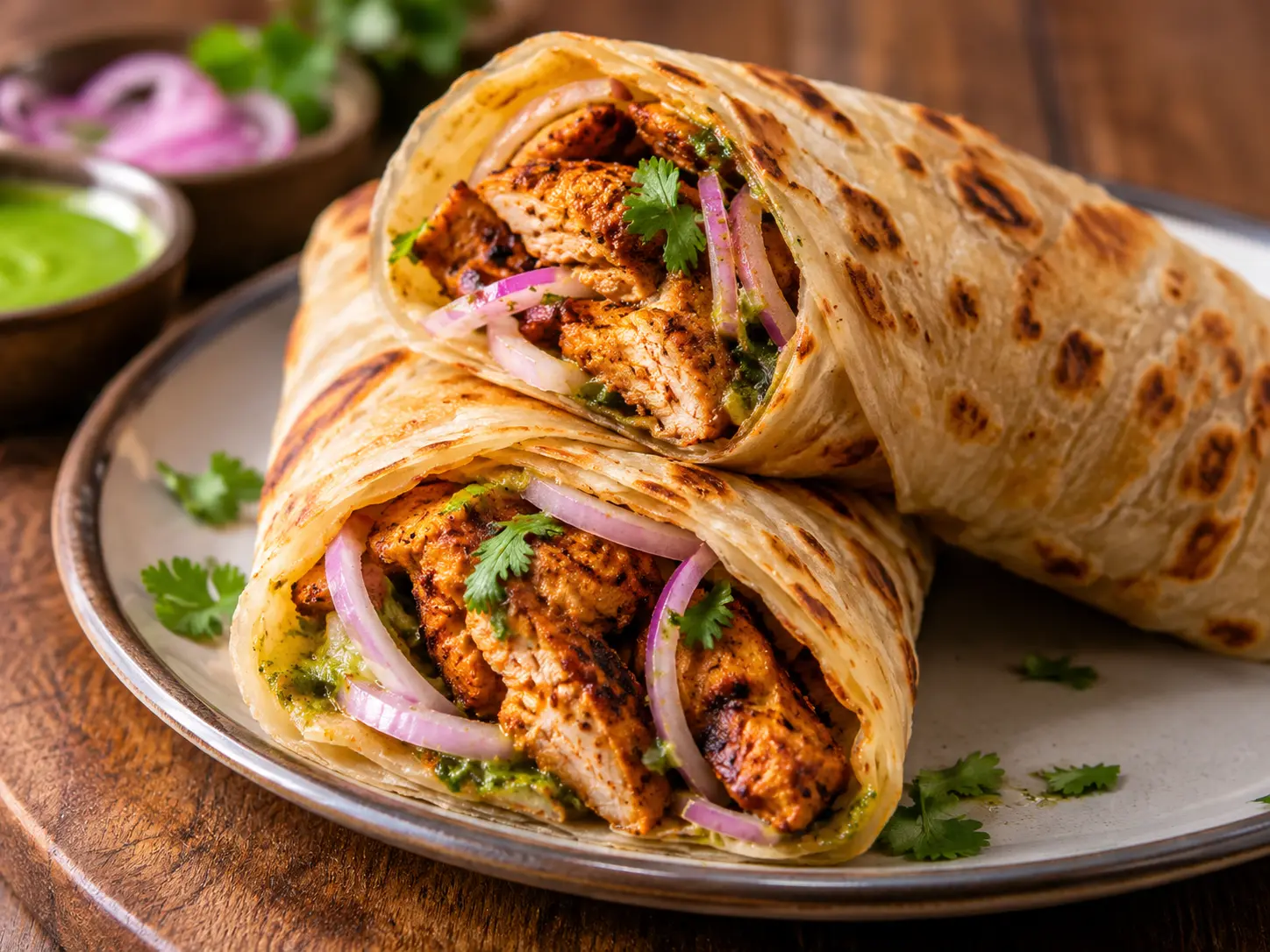 Chicken Kathi Roll Recipe